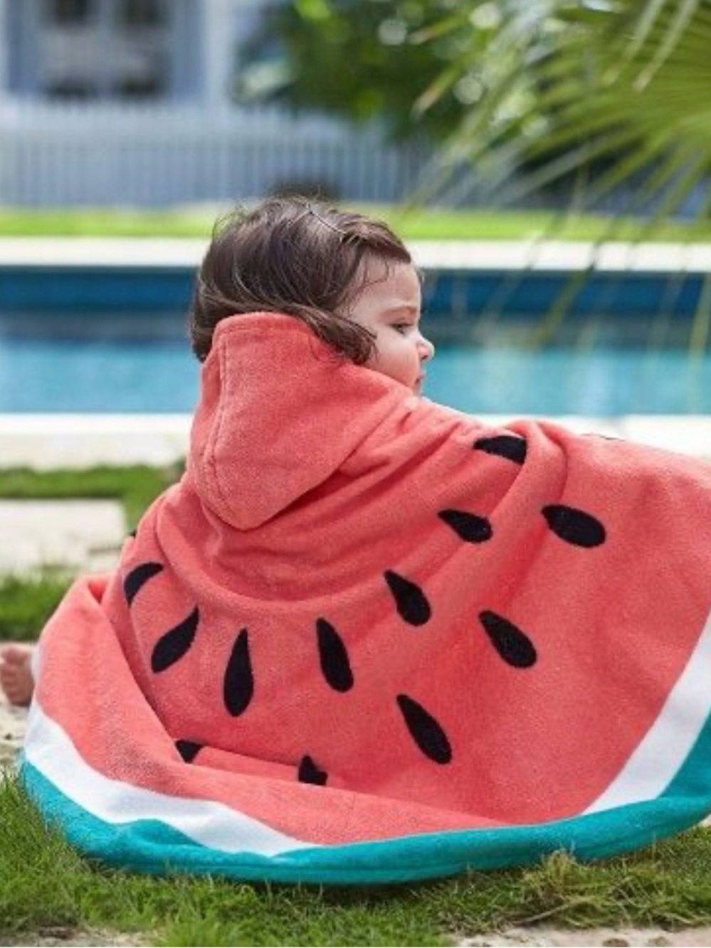 Pottery Barn Kids Watermelon Hooded Towel